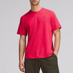 NWT Peloton Lululemon Zeroed In Short-Sleeve Shirt, Cherry Mist, Size Small